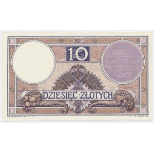 10 złotych 1919 - S.1.A. - fioletowa klauzula