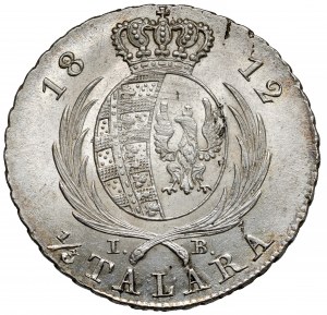 Duché de Varsovie, 1/3 thaler 1812 IB