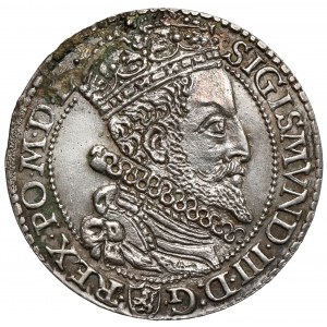 Zygmunt III Waza, Szóstak Malbork 1599 - duża głowa