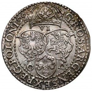 Zygmunt III Waza, Szóstak Malbork 1599 - duża głowa
