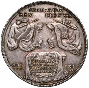 Auguste II le Fort, Vicaire thaler 1711