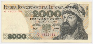PLN 2 000 1977 - G