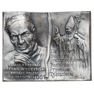 Plakieta Kardynał Stefan Wyszyński 2001