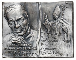 Placard Cardinal Stefan Wyszyński 2001