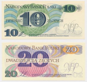 PLN 10 et 20 1982 - A - set (2pcs)