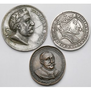 Odlewy Medali i kopia talara 1547 - zestaw (3szt)