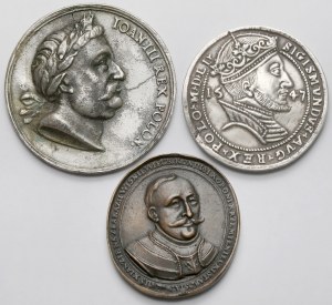 Moulages de médailles et copie du thaler de 1547 - set (3pcs)