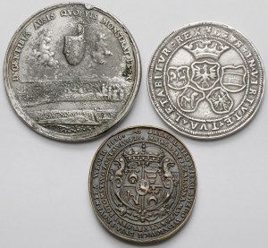 Moulages de médailles et copie du thaler de 1547 - set (3pcs)