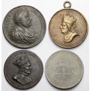 Odlewy i Kopie Medali Polskich - zestaw (4szt)