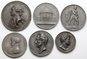 Moulages de médailles polonaises du 19e siècle - set (6pcs)