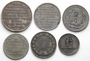 Moulages de médailles polonaises du 19e siècle - set (6pcs)