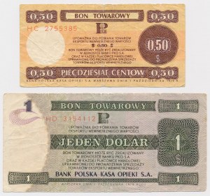 PEWEX, 50 cents et 1 dollar 1979 - set (2pc)