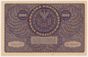 1,000 mkp 1919 August - I Serja DY (Mił.29b1)