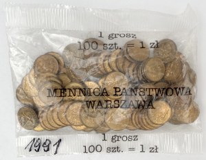 Mint bag 1 penny 1991