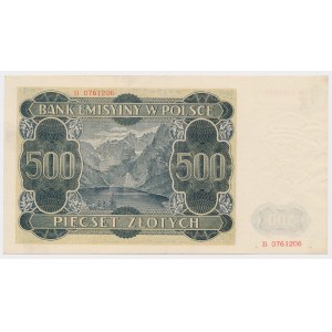 500 złotych 1940 - B