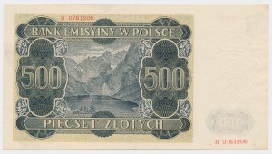 500 zloty 1940 - B