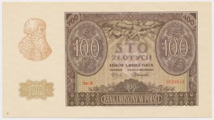 100 zloty 1940 - Ser.B - Falsification of ZWZ