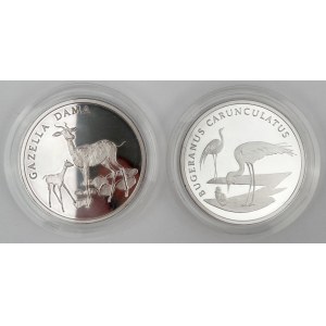 Szwajcaria, Medale SREBRO 1990-1991 - 30 lat WWF / World Wildlife Fund (2szt)