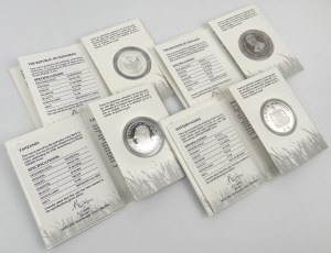 Pièces en argent du WWF de Tanzanie, Samoa, Thaïlande et Indonésie - set (4pc)