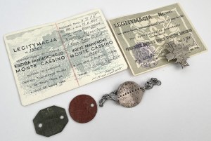 PSZnZ, Badge, 3rd Carpathian Rifle Division + ID cards and signs