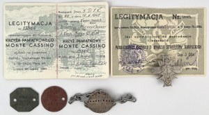 PSZnZ, Badge, 3rd Carpathian Rifle Division + ID cards and signs