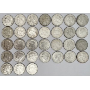 Głowa Kobiety 10 złotych 1932 - zestaw (31szt)