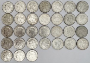 Tête de femme 10 or 1932 - set (31pcs)