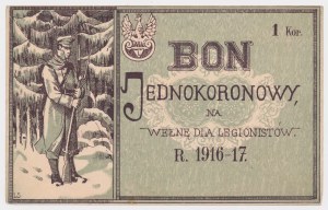 Bon 1 koronę na wełnę dla Legionistów 1916-17