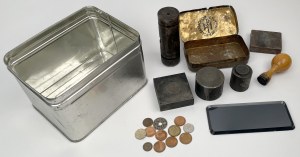 Numismatic Club stamps + MIX coins and stamp