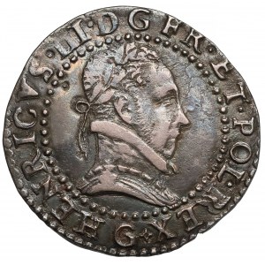 Henryk Walezy, 1/2 franka (demi franc) 1587, Poitiers