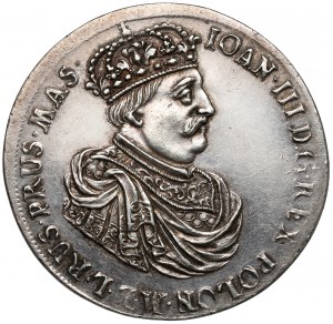 Jan III Sobieski, Talar Gdańsk 1685 DL - odbitka w czystym srebrze