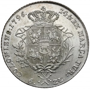 Poniatowski, thaler à 6 zlotys 1795