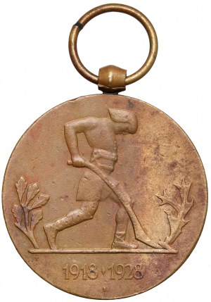 II RP, Médaille du dixième anniversaire de l'indépendance retrouvée 1918-1928 - Monnaie d'État