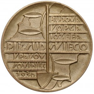 Medal, Budowa kopca Józefa Piłsudskiego Kraków 1936 - nr.296