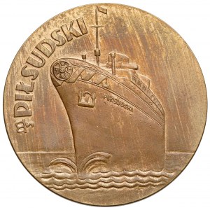 Medal I. podróż statku M/S Piłsudski 1935 r. - Gdynia - Nowy York
