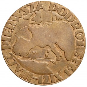 Medal I. podróż statku M/S Piłsudski 1935 r. - Gdynia - Nowy York