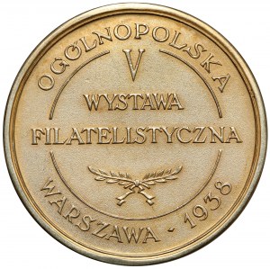 Médaille d'ARGENT Exposition philatélique Varsovie 1938