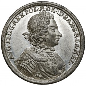 Auguste II le Fort, Médaille du retour à Dresde 1704 - AVGVSTO REDVCI