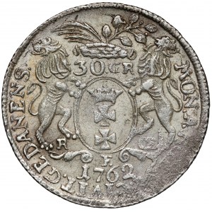 August III Sas, Złotówka Gdańsk 1762