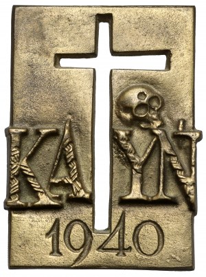 Médaille / plaque Katyn 1940