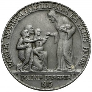 Medal, Polonia Devastata 1915 (J. Wysocki)