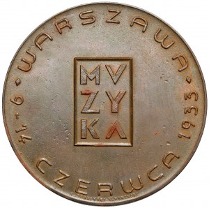 Medal international dance competition, Warsaw 1933