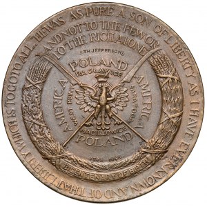 Medal Tadeusz Kościuszko - 200 Rocznica urodzin 1946, Nowy Jork