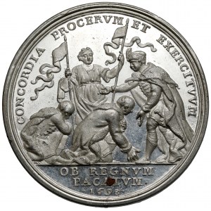 August II Mocny, Medal uśmierzenia w Polsce niesnasek 1698