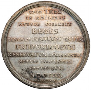 Augustus II the Strong, Allied Medal of the Three Friedrichs 1709