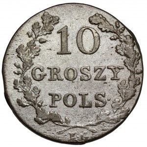 Révolte de novembre, 10 groszy 1831 KG - plié