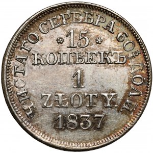 15 kopiejek = 1 złoty 1837 MW, Warszawa