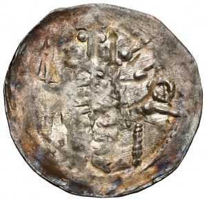 Bolesław IV Kędzierzawy, Denar - Prince sur le trône / Griffon