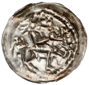 Mieszko III le Vieux, Brakteat latin - Prince à cheval