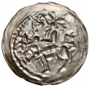 Mieszko III le Vieux, Brakteat latin - Prince à cheval